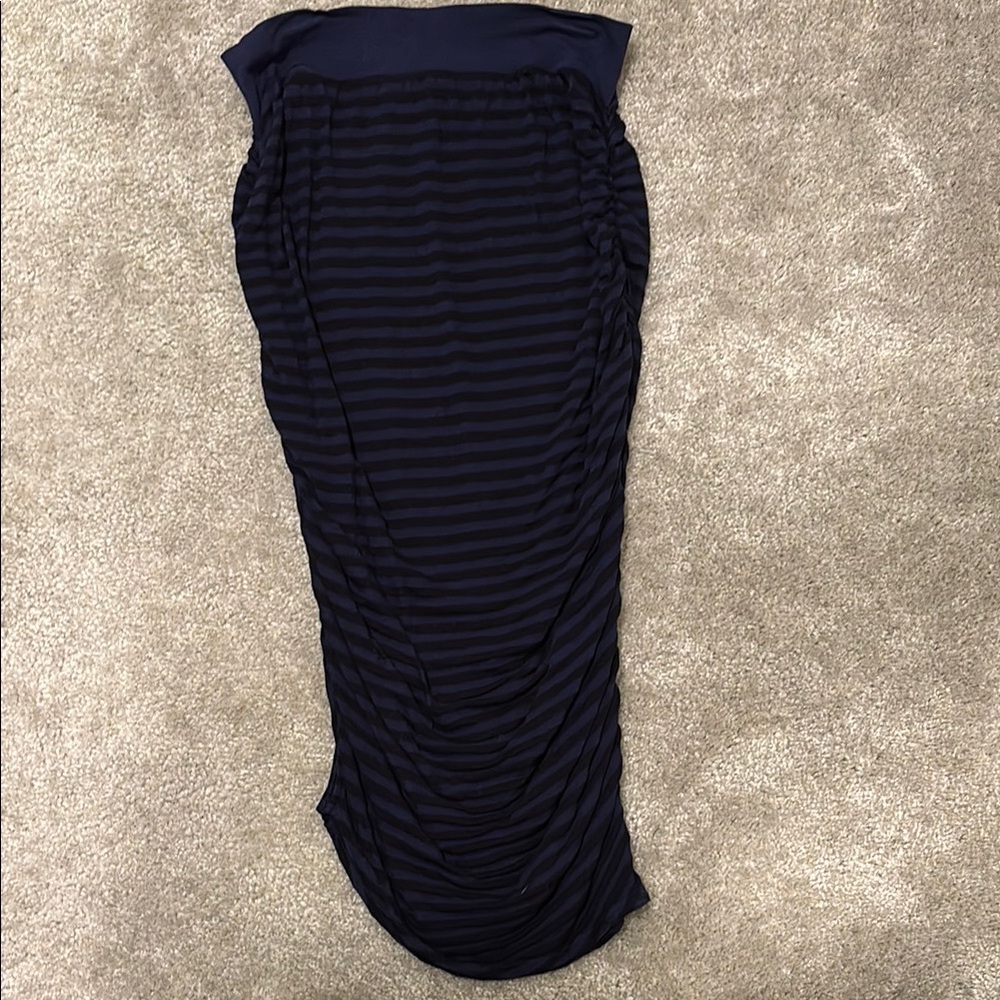 Hard Tail Blue Ruched Pencil Skirt